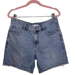 PacSun Light-Wash Mid-Waist Denim Baggy Boyfriend Shorts